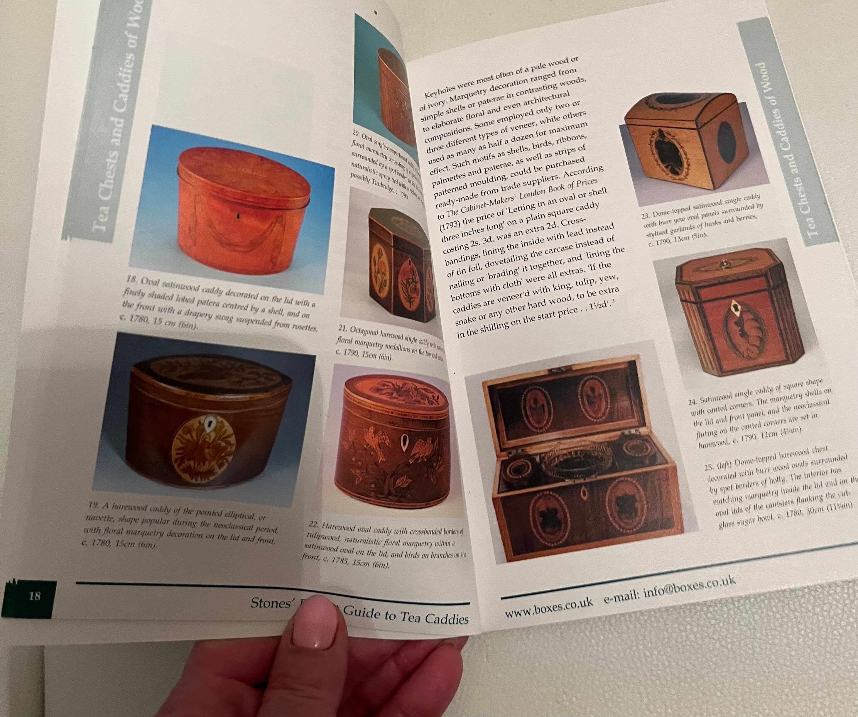 Noel Riley Antique Tea Caddies Guide Book . Noel Riley English Vintage Book With ...