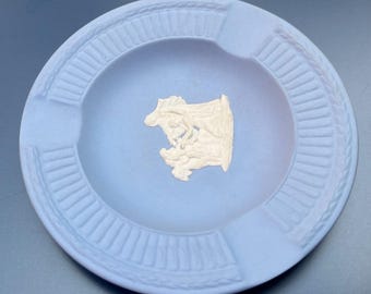 Wedgwood Original Blue Jasperware Vintage Decorative Plate With