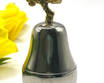Signed Culinary Concepts London Stainless Steel Pear Shape Silver and Gold Colour Vintage Trinket Box/ Gift Unisex/ Home Decoration