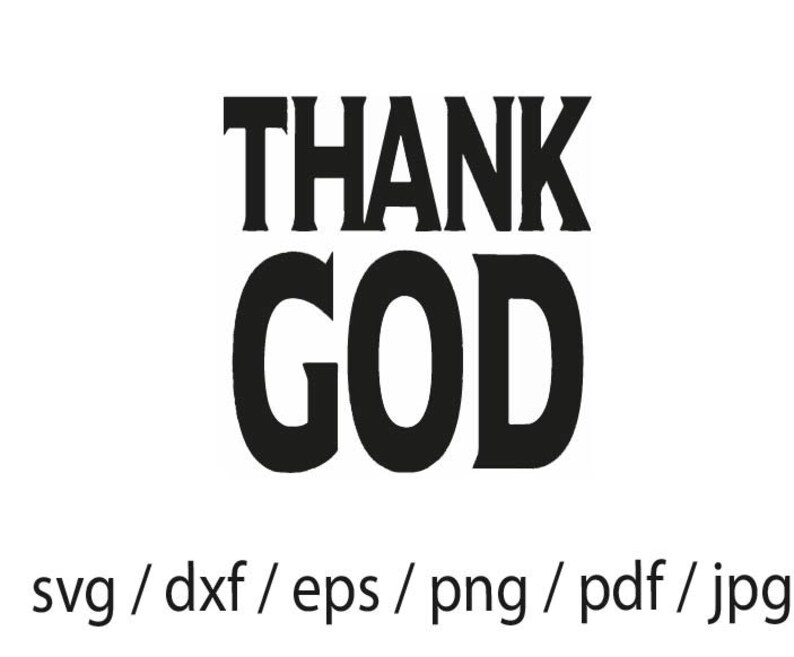 Dieu merci SVG Trust God PNG foi svg écriture svg verset Etsy Canada