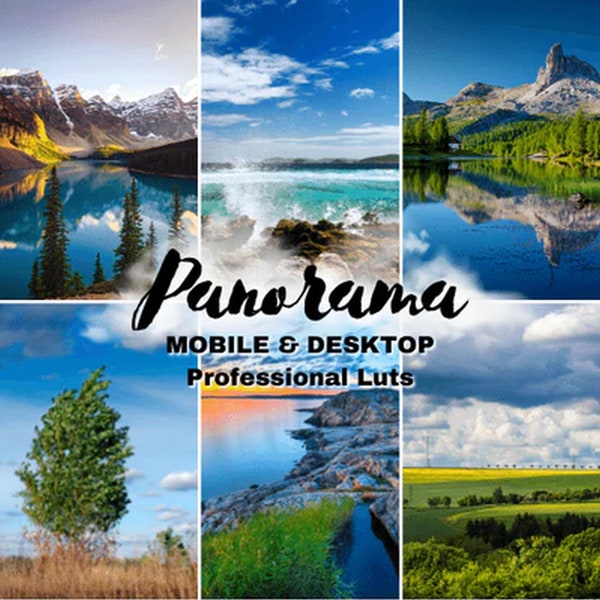 Digital Panorama Luts 50+ Pack Download Video Adobe Premiere Pro, DaVinci Resolve, Final Cut, Luminar