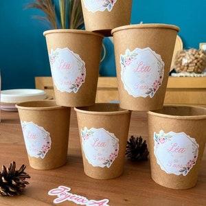 Autocollant thème personnalisé sur mesure verre et gobelets