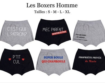 Boxer Caleçon Personnalisé Homme