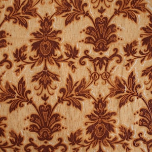 2.5 yds 1940s Barkcloth flowers, brown yellow cotton Fabric, Upholstery and Home Decor