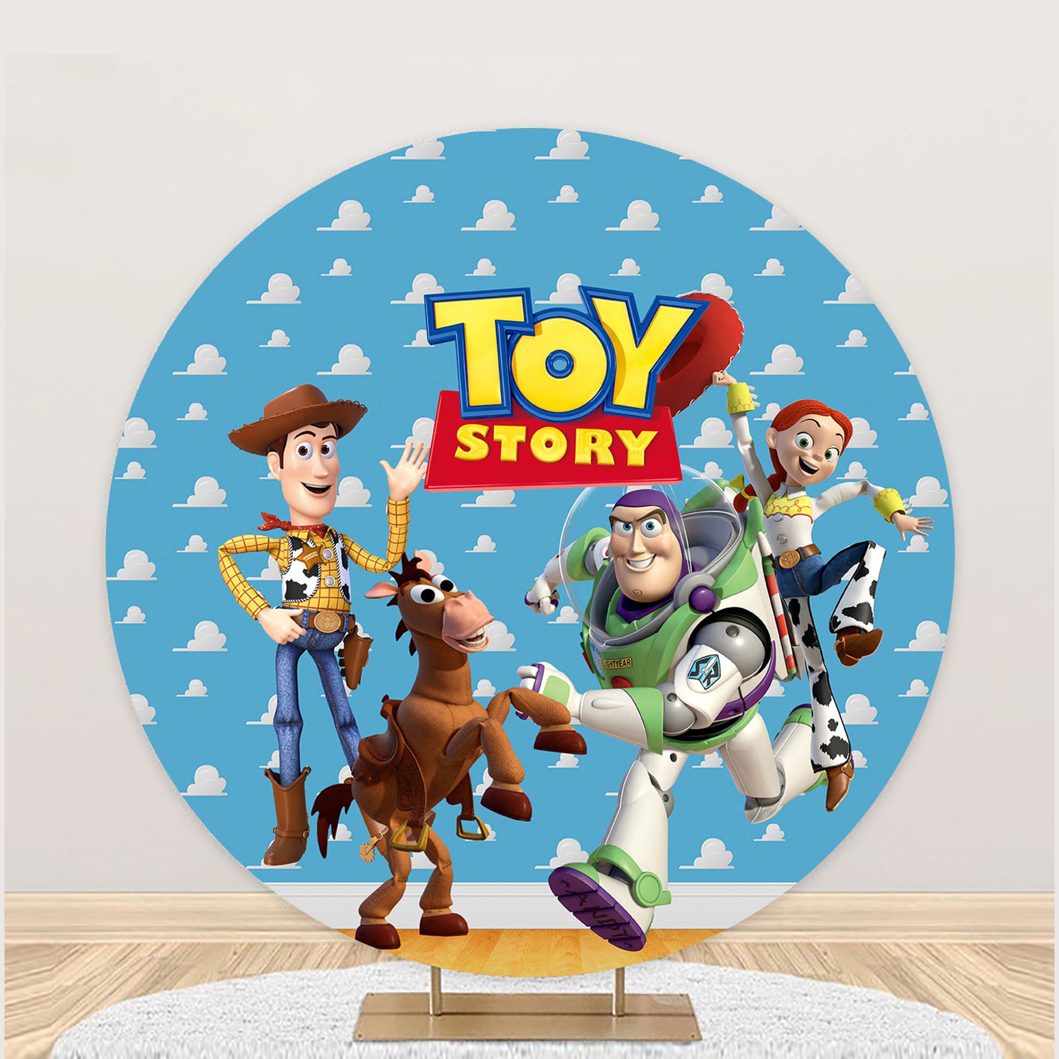 Personalized Toy Story Backdrop Banner, Birthday Photo Prop, Printed
