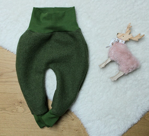GREEN PANTS CASUAL FIT IN FLEECE, BABY GREEN PANTS CASUAL FIT IN FLEECE, BABY