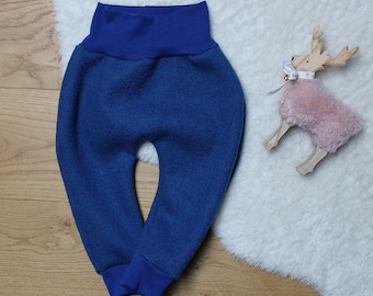 Handmade Walkhose aus Schurwolle Merinowolle Wollhose Wollwalk Walkloden hypoallergen blau rosa beige grün Geschenk Mädchen Jungen Frühchen