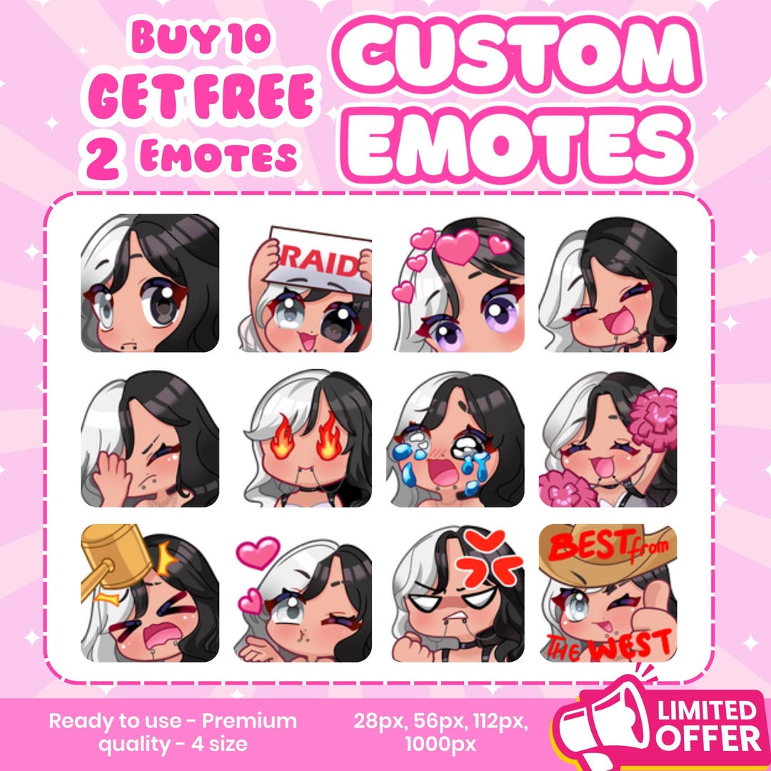Custom Animated Emotes, Emojis, Sub Emotes for Your Twitch, Youtube ...