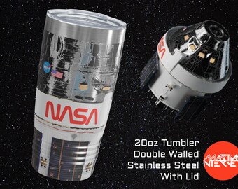 Vaso cápsula espacial Orion de la NASA: acero inoxidable de 20 oz, con tapa