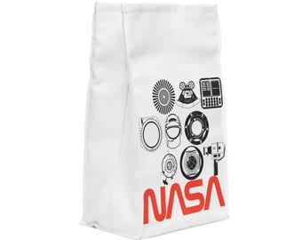 NASA Apollo Icons Lunch Bag: Insulated Tech Kid Back to School