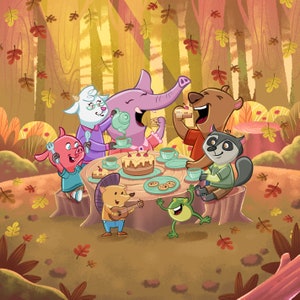 Whimsical Children's Book Illustrations: Original Artwork for Kids' Rooms, Baby Showers, and Birthdays