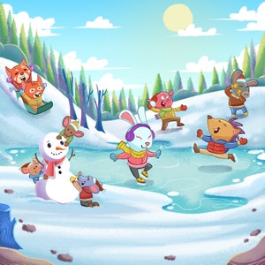 Whimsical Storybook Character Illustrations: Original Artwork for Kids' Rooms & Baby Shower Gifts