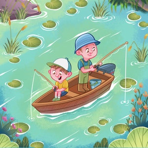 Ilustraciones originales para libros infantiles: obras de arte para habitaciones infantiles, baby showers y cumpleaños.
