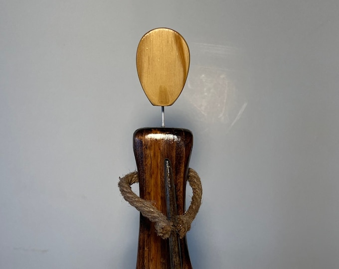 Golfer - Female  wood figurine, hand made, faceless