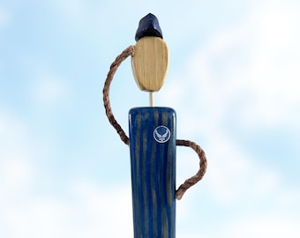 Air Force Airman wood figurine
