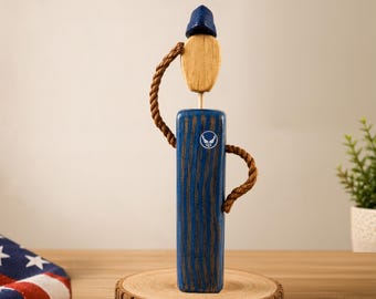 Wooden Air Force Figurine | Handmade Military Gift