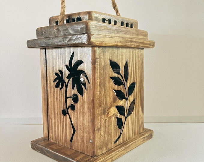 Rustic style Botanical Lantern