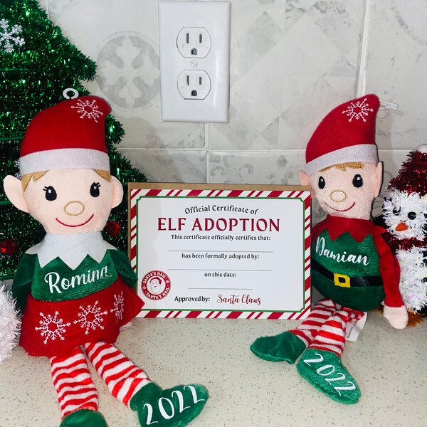 Elf Plush With Certificate Etsy