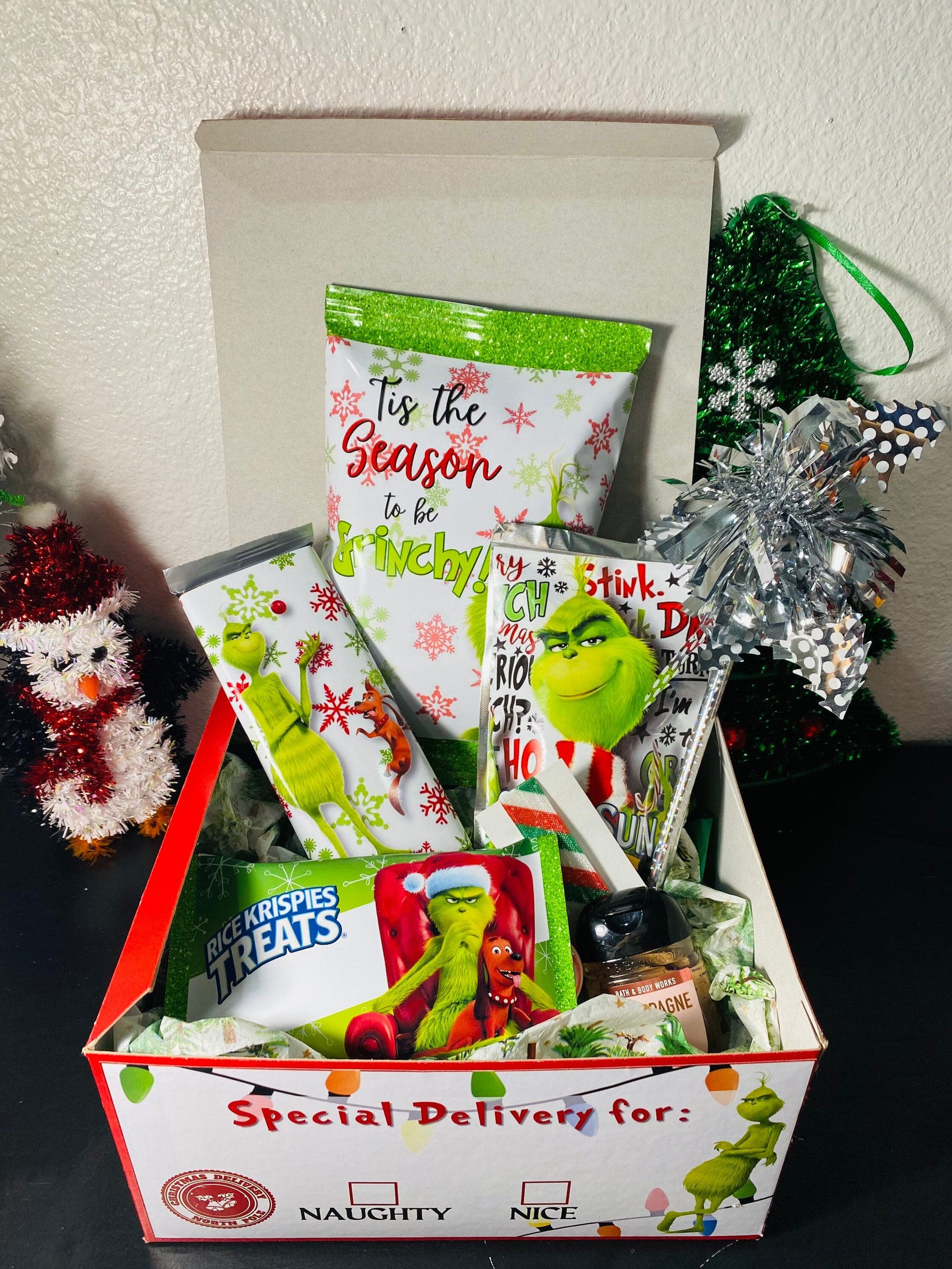 Grinch Christmas Eve Box Christmas Eve Box Grinchmas Etsy