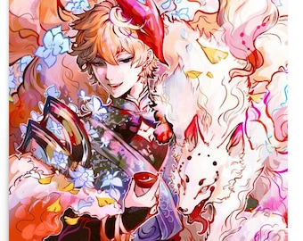 Genshin Impact Adeptus Childe Art Print Poster