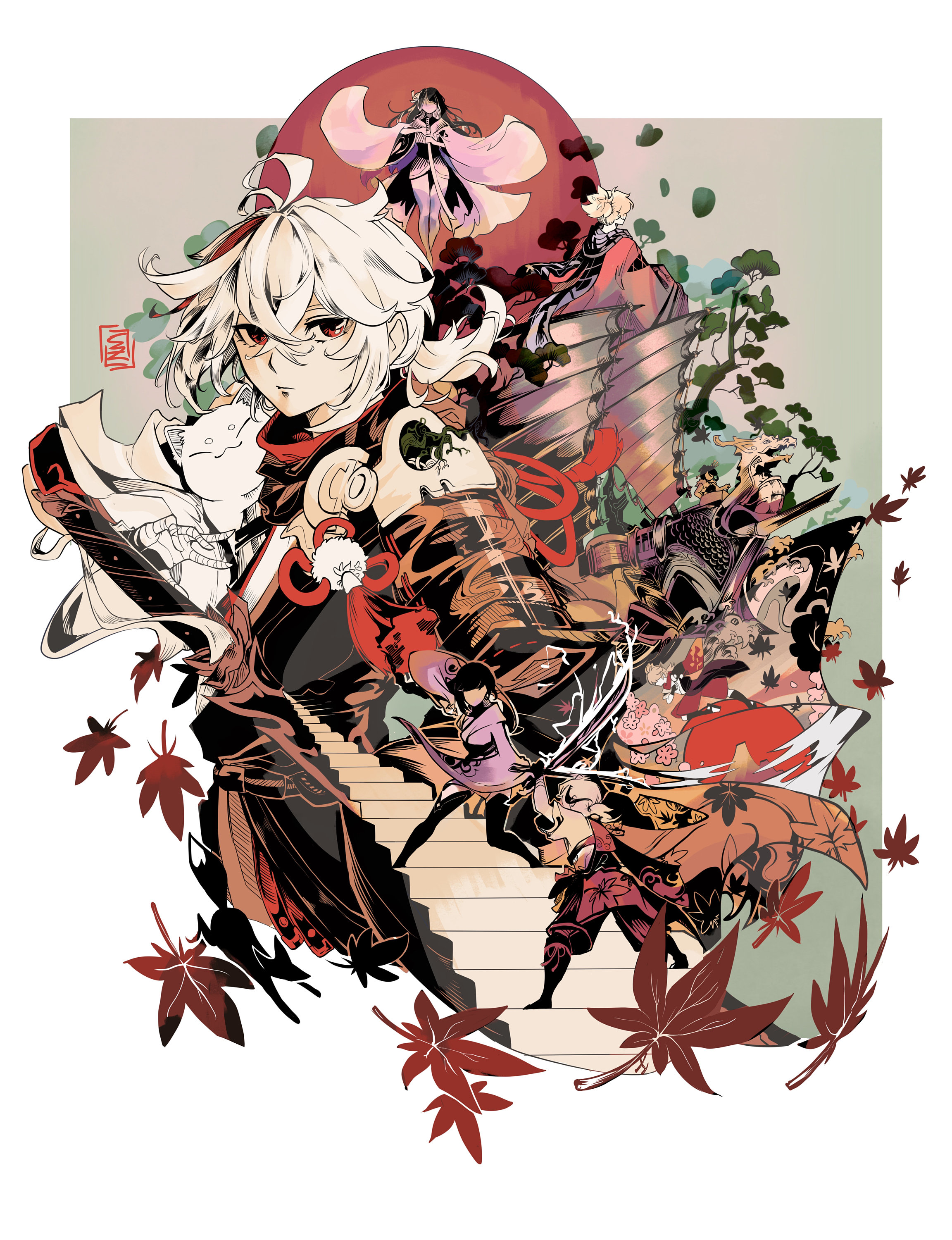 Genshin Impact Kaedehara Kazuha Story Poster Print - Etsy