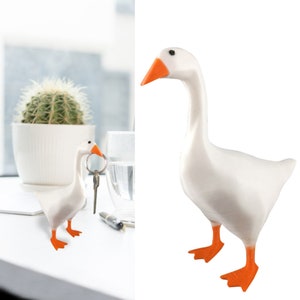 Goose Key Holder Magnetic, Holding Key Untitled Goose, Untitled Goose Magnetic Key Holder 3D Printed, Untitled Goose Game