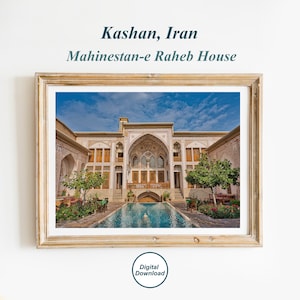 Iran Photo, Isfahan Poster, Persian Art, Iran Print, Kashan Old House Photo, Travel wall Art, Iran Art Print, Isfahan Wall Art