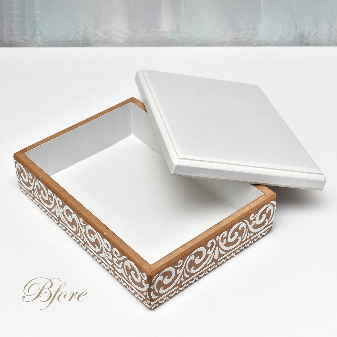 Green Victorian Style Jewelry Box, Keepsake Box With Lid, Decoupage Memory Box, Gift for Teenage