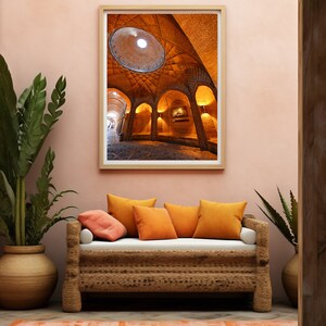 Set of 2 Persian architecture Photos of Sad Al Saltaneh Caravanserai in Qazvin, Iranian Photo Set, Iran Poster, Qazvin Photo, Iran Photo image 4