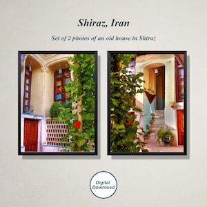 Set of 2 photos of an Old House in Shiraz, Persian Art, Shiraz Photo, Old Window Photo, Iran Poster, Shiraz Poster, Persian Architecture