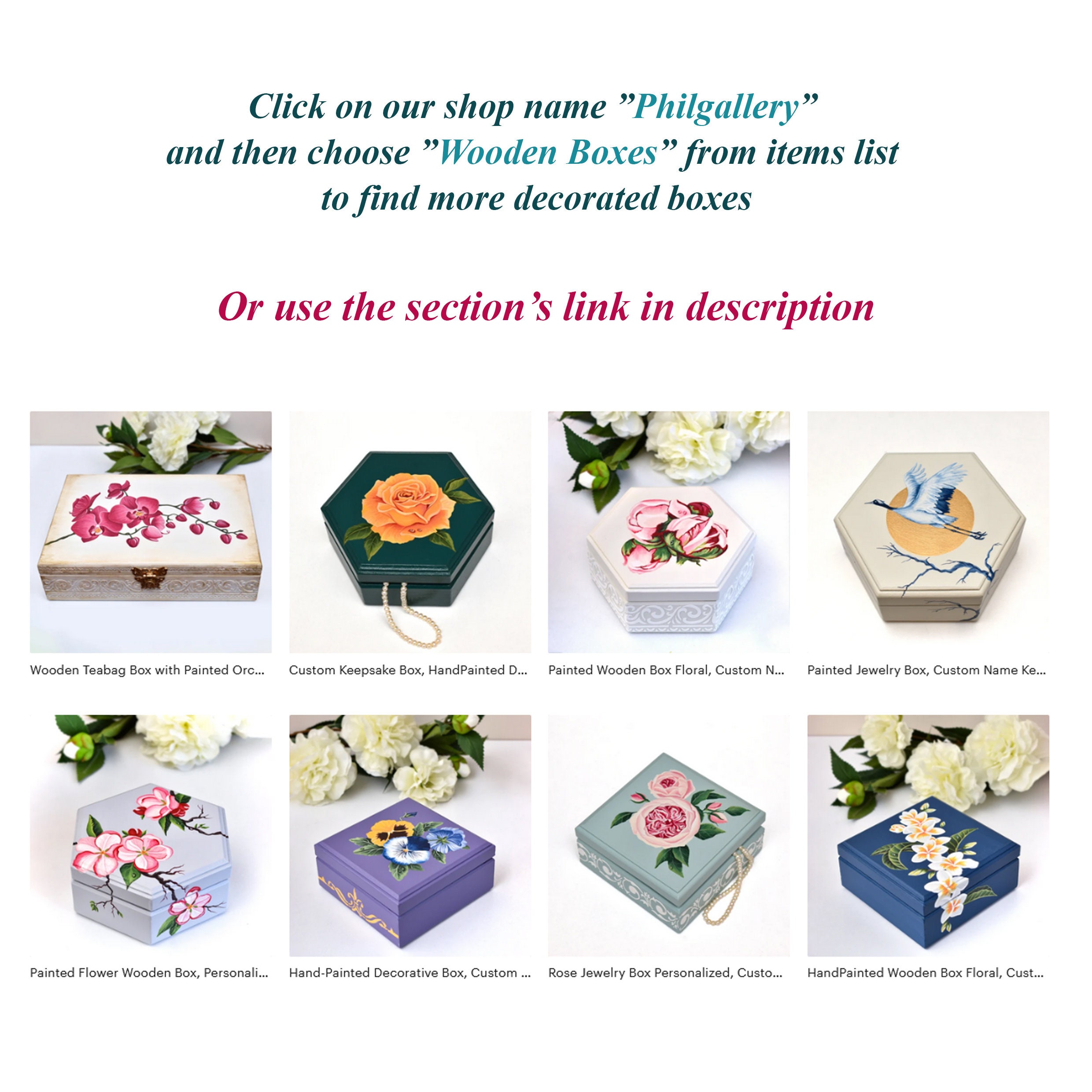 Handpainted Wooden Box Floral, Custom Name Plumeria Keepsake Box