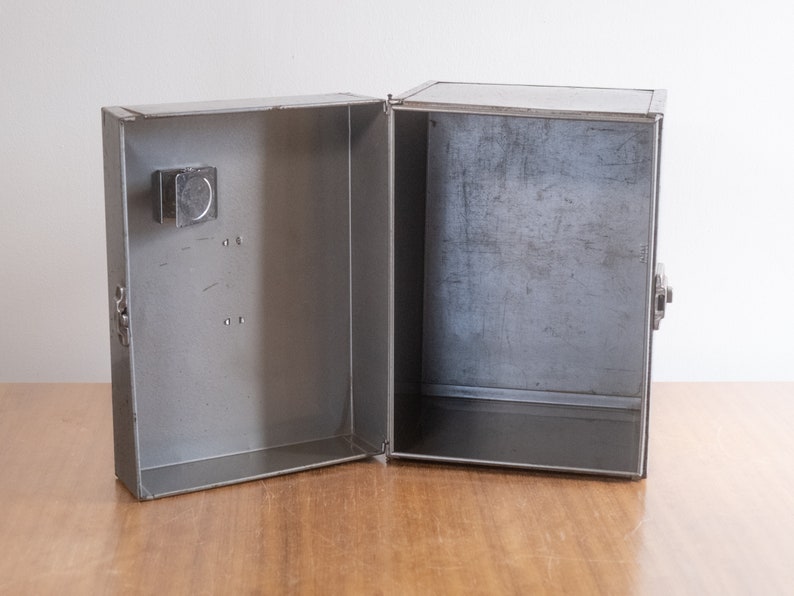 Vintage Industrial Metal File Box - Etsy