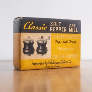Vintage salt and pepper shakers, Salt pepper and mill shakers, mid century kitchenware