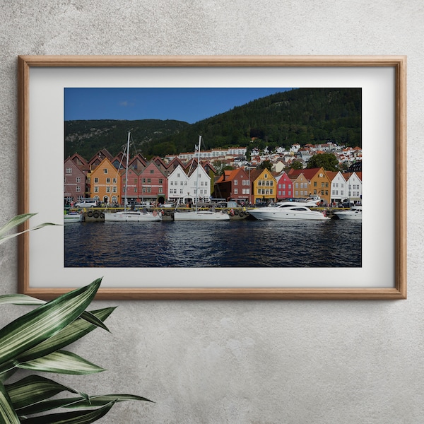 Bergen Norway Printable Wall Art, North Sea, nature photo, home decor, office decor, wall decor, digital products, instant download