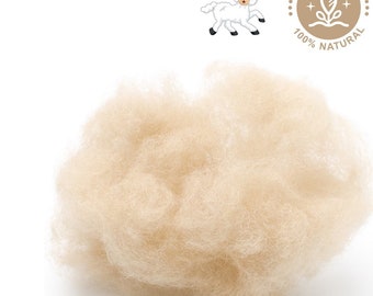 Turkish Wool for Stuffing , Wool for Filling , Merino Sheep Wool , Washed  Wool ,Sterilized Wool, Wool for Waldorf Baby, Odorless Wool