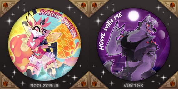 Beelzebub, Vortex - BIG BADGES / MAGNETS - Helluva Boss - Etsy