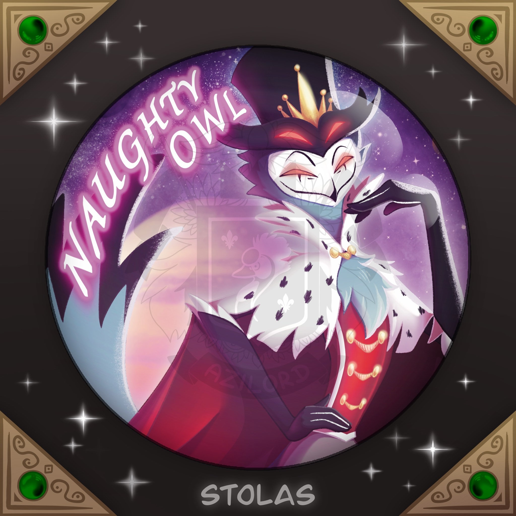 HelluvaBoss Stolas Bigピンバッチ HelluvaBoss Stolas Bigピンバッチ Anime Hazbin Hotel Helluva