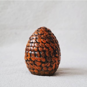 Orange House of the Dragon inspired dragon egg | hand painted decoration | Daenerys, Rhaenyra, Daemon Targaryen | HOTD and GOT gift