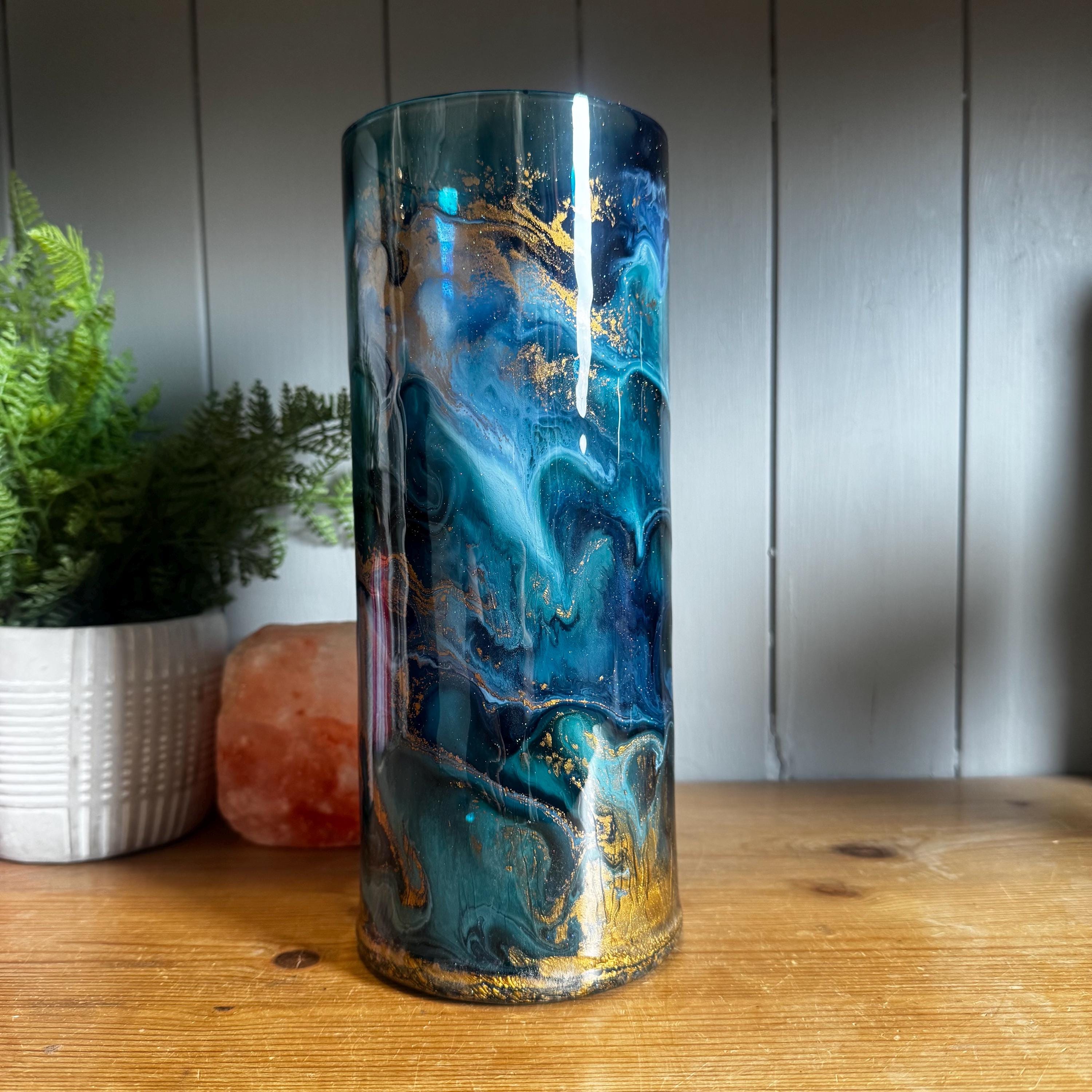 Blue murano vase - Etsy 日本