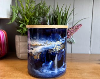 セラミックブルーキャニスター - Etsy 日本