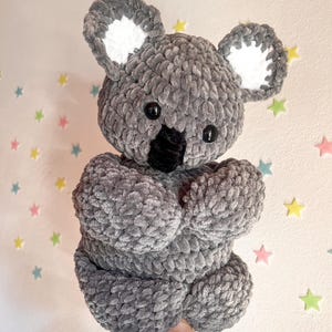 Kofi the Koala Plushie – 35 cm Handmade Crocheted Koala Toy – Super‑Soft Snuggle Yarn Plush