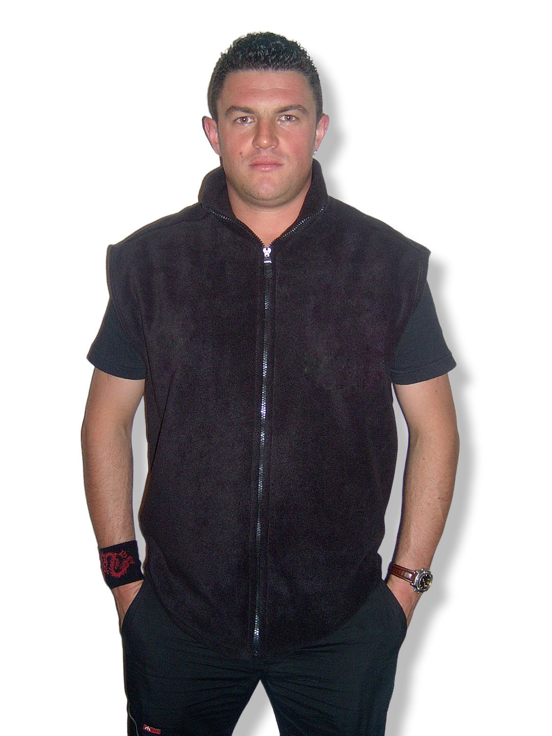 Men s Fleece Gilet Etsy Singapore