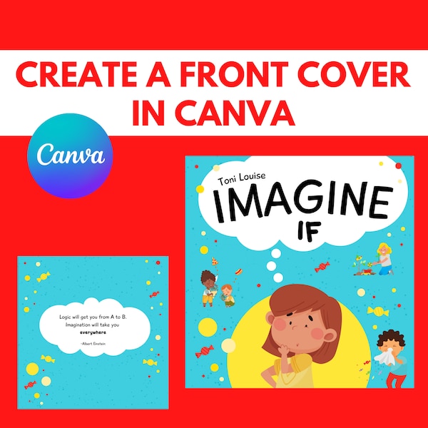 Book Cover Design Using CANVA | Canva Book Cover | Use Canva Pro to Create a Children's Picture Book Cover | Paperback Book Cover