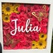 Custom Flower Shadow Box Personalized Shadow Box Valentines Gift Gifts ...