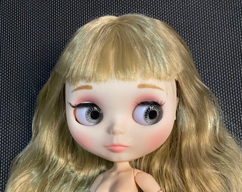 Caramel blonde factory Blythe doll 1/6 BJD custom ready or perfect as she is - the dollyfairy uk