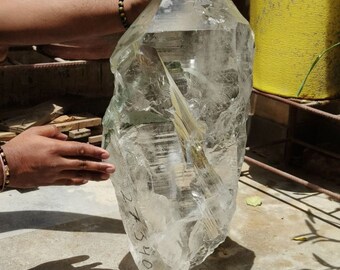 Himalayan Clear Quartz Crystal Natural Big Point 27.4kgs, Rare Big Clear Crystal, Big Crystal, Large Crystal, Huge CrystalCrystal