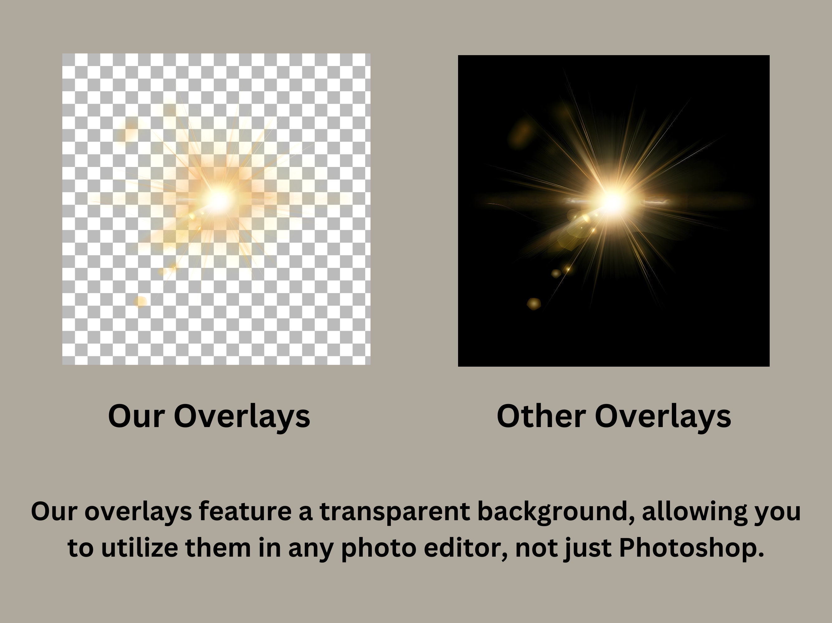 Sun Overlay Vector 24 Sunlight Overlays/clipart • Sun Flare Photoshop Overlay • Sunset ...