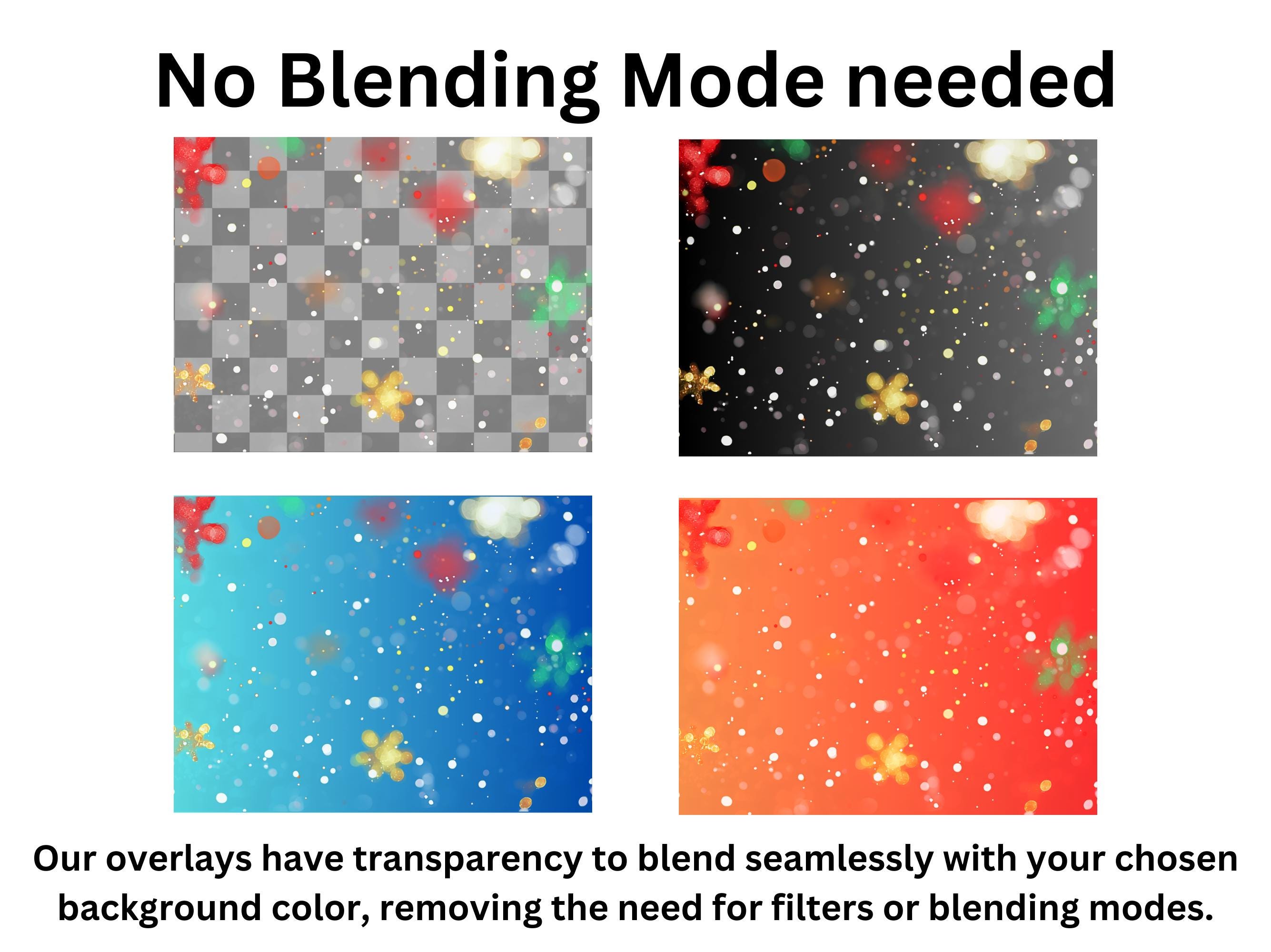 Christmas Colorful Bokeh Overlays With Transparent Background • Winter ...