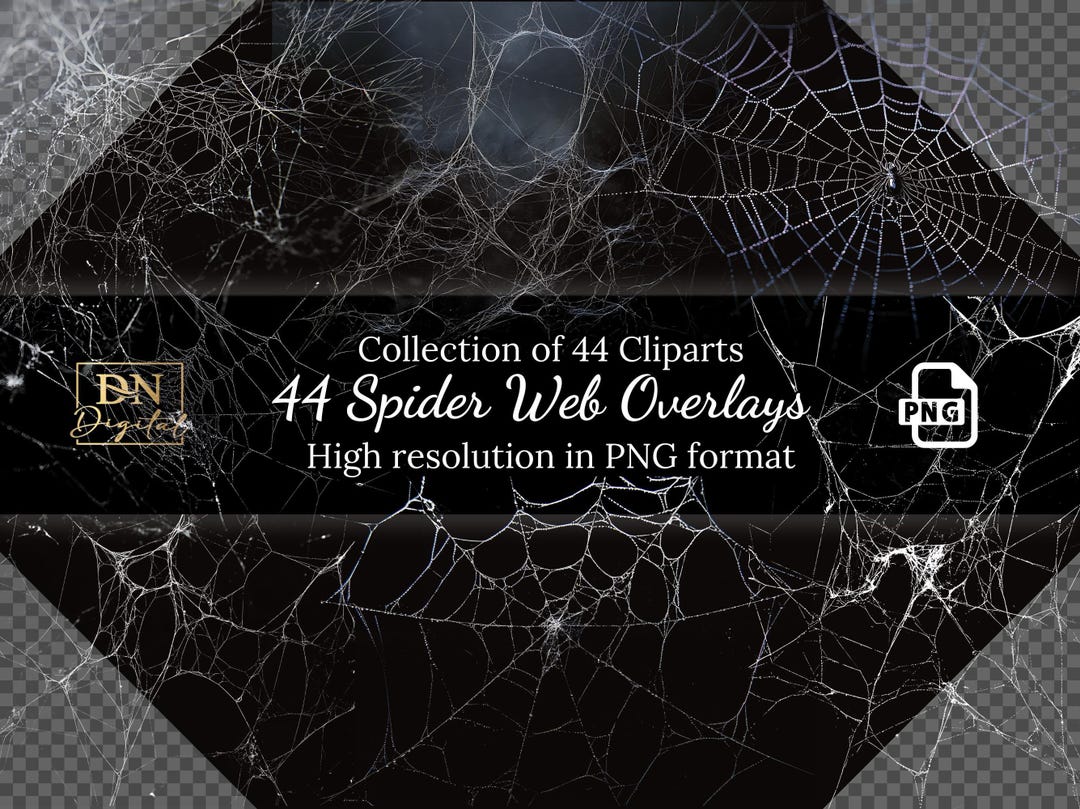 44-spider-webs-overlays-clipart-collection-creepy-graphics-for