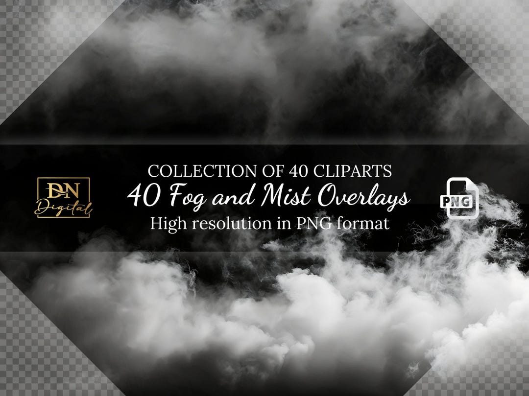 40 Fog and Mist Overlays Clipart Collection • High-resolution ...